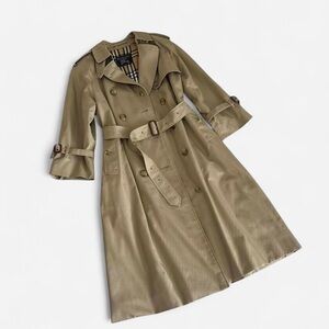 Burberry Beige Double-Breasted Trench Coat